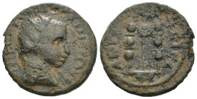 Weight 6.66 gr - Diameter 23 mm Bronze Roman Provincial Coin
