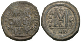Weight 12.85 gr - Diameter 29 mm Bronze Byzantine Coin