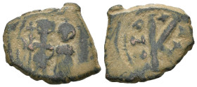 Weight 2.81 gr - Diameter 18 mm Bronze Byzantine Coin