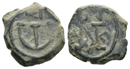 Weight 2.62 gr - Diameter 15 mm Bronze Byzantine Coin. Sold as seen.