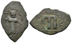 Weight 2.86 gr - Diameter 28 mm Bronze Byzantine Coin. Sold as seen.