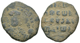 Weight 5.00 gr - Diameter 23 mm Bronze Byzantine Coin. Sold as seen.