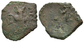Weight 2.71 gr - Diameter 24 mm Bronze Byzantine Coin. Sold as seen.