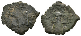 Weight 3.08 gr - Diameter 21 mm Bronze Byzantine Coin. Sold as seen.