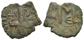 Weight 2.84 gr - Diameter 21 mm Bronze Byzantine Coin. Sold as seen.