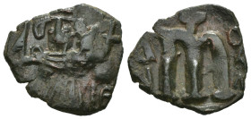 Weight 2.27 gr - Diameter 19 mm Bronze Byzantine Coin. Sold as seen.