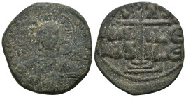 Weight 9.09 gr - Diameter 29 mm Bronze Byzantine Coin. Sold as seen.