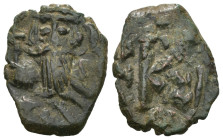 Weight 2.22 gr - Diameter 19 mm Bronze Byzantine Coin. Sold as seen.