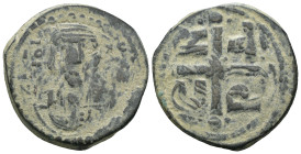 Weight 7.85 gr - Diameter 27 mm Bronze Byzantine Coin. Sold as seen.