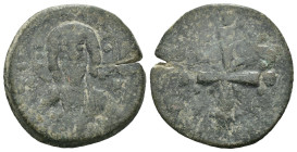 Weight 5.01 gr - Diameter 23 mm Bronze Byzantine Coin. Sold as seen.