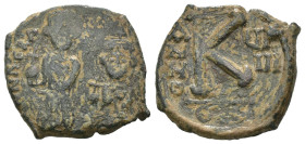 Weight 3.41 gr - Diameter 20 mm Bronze Byzantine Coin. Sold as seen.