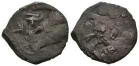 Weight 4.00 gr - Diameter 23 mm Bronze Byzantine Coin. Sold as seen.