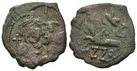 Weight 4.00 gr - Diameter 23 mm Bronze Byzantine Coin. Sold as seen.