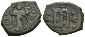 Weight 4.35 gr - Diameter 24 mm Bronze Byzantine Coin. Sold as seen.