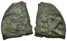 Weight 3.26 gr - Diameter 24 mm Bronze Byzantine Coin. Sold as seen.
