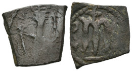 Weight 3.41 gr - Diameter 18 mm Bronze Byzantine Coin. Sold as seen.