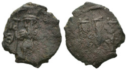 Weight 2.95 gr - Diameter 20 mm Bronze Byzantine Coin. Sold as seen.