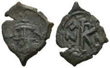 Weight 2.02 gr - Diameter 22 mm Bronze Byzantine Coin. Sold as seen.