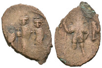 Weight 3.57 gr - Diameter 26 mm Bronze Byzantine Coin. Sold as seen.