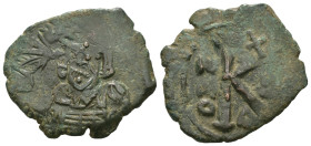 Weight 5.34 gr - Diameter 25 mm Bronze Byzantine Coin. Sold as seen.