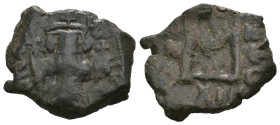 Weight 4.19 gr - Diameter 20 mm Bronze Byzantine Coin. Sold as seen.