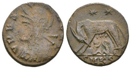 Weight 2.59 gr - Diameter 16 mm Bronze Coin. Sold as seen.