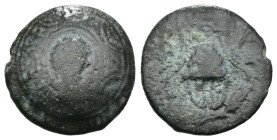 Weight 2.35 gr - Diameter 15 mm Bronze Coin. Sold as seen.