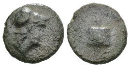 Weight 1.46 gr - Diameter 12 mm Bronze Coin. Sold as seen.