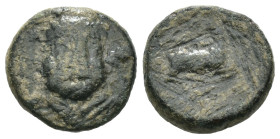Weight 2.46 gr - Diameter 13 mm Bronze Coin. Sold as seen.