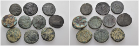 Weight 48.01 gr, 10 pieces Bronze Group coins. Sold as seen.