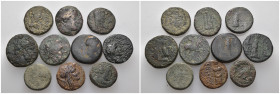 Weight 60.55 gr, 10 pieces Bronze Group coins. Sold as seen.