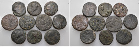 Weight 67.73 gr, 10 pieces Bronze Group coins. Sold as seen.