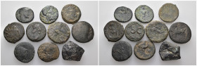 Weight 76.72 gr, 10 pieces Bronze Group coins. Sold as seen.