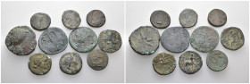 Weight 88.99 gr, 10 pieces Bronze Group coins. Sold as seen.