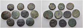 Weight 35.44 gr, 10 pieces Bronze Group coins. Sold as seen.