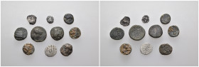 Weight 15.29 gr, 10 pieces Bronze Group coins. Sold as seen.