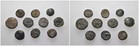 Weight 20.58 gr, 10 pieces Bronze Group coins. Sold as seen.