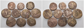 Weight 66.75 gr, 10 pieces Bronze Group coins. Sold as seen.