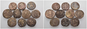 Weight 71.99 gr, 10 pieces Bronze Group coins. Sold as seen.