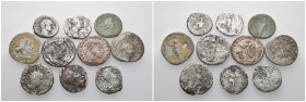 Weight 30.01 gr, 10 pieces Bronze Roman Group coins. Sold as seen.