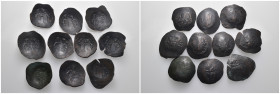 Weight 27.01 gr, 10 pieces Bronze Byzantine Group coins. Sold as seen.