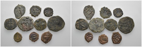 Weight 39.22 gr, 10 pieces Bronze Byzantine Group coins. Sold as seen.