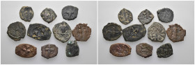 Weight 35.93 gr, 10 pieces Bronze Byzantine Group coins. Sold as seen.