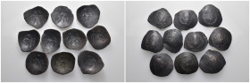 Weight 30.81 gr, 10 pieces Bronze Byzantine Group coins. Sold as seen.