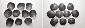 Weight 30.36 gr, 10 pieces Bronze Byzantine Group coins. Sold as seen.