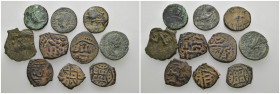 Weight 25.99 gr, 10 pieces Bronze Mix Group coins. Sold as seen.