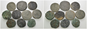 Weight 152.83 gr, 10 pieces Bronze Mix Group coins. Sold as seen.