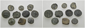 Weight 23.59 gr, 10 pieces Bronze Mix Group coins. Sold as seen.