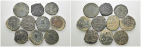 Weight 100.90 gr, 10 pieces Bronze Mix Group coins. Sold as seen.