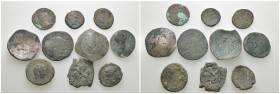 Weight 56.87 gr, 10 pieces Bronze Mix Group coins. Sold as seen.